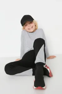 Trendyol Black Color Block Boy Knitted Sweatpants #5012632
