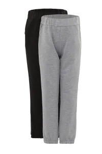 Trendyol Black-Grey 2-Pack Boy Boy Knitted Thin Sweatpants