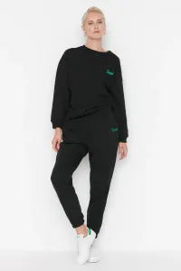 Trendyol Black Loose Jogger Raised Knitted Sweatpants #4971835
