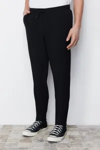 Trendyol Black Elastic Waist Woven Trousers