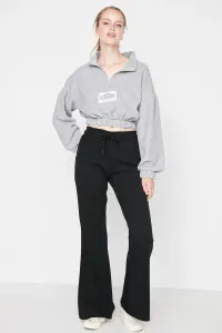 Trendyol Black Flare Thick Knitted Sweatpants