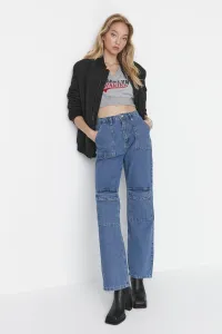 Trendyol Jeans - Blau - Široké nohavice
