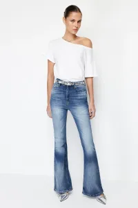 Trendyol Blue More Sustainable High Waist Flare Jeans