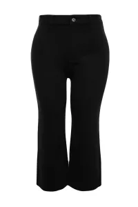 Trendyol Curve Čierne džínsy culotte fit s vysokým pásom