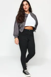 Trendyol Curve Black High Waist extra flexibilné úzke džínsy #8624917