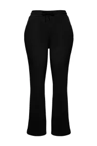 Trendyol Curve Black Thick Fleece Lined Knitted Sweatpants #8266128