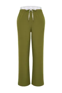 Trendyol Curve Khaki Wideleg Woven Trousers #9212182