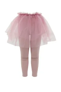 Trendyol Girl Knitted Leggings With Lilac Tutu Skirt #4761498
