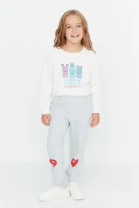 Trendyol Gray Patterned Girl Knitted Sweatpants #5342097