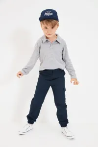 Trendyol Navy Blue Elastic Waist Boy Woven Trousers #4981323