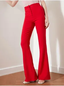 Nohavice pre ženy Trendyol - červená #612228
