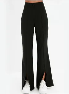 Elegantné nohavice pre ženy Trendyol - čierna #612223