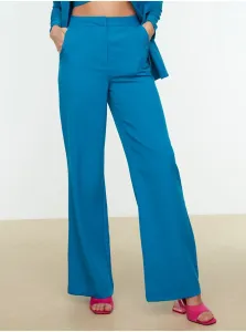 Modré široké nohavice Trendyol #634708
