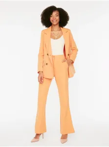 Oranžové dámske široké nohavice Trendyol #670854