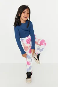 Trendyol Pink Tie-Dyeing Girls Knitted Thin Sweatpants #4904864