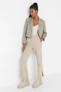 Trendyol Stone 100% Organic Cotton Straight Slit Slim Knitted Sweatpants #4756101
