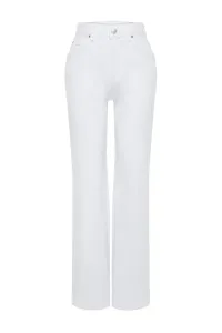 Trendyol White High Waist Wide Leg Jeans #9161051