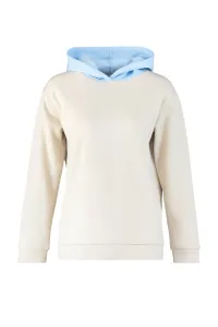 Trendyol Beige Color Block Boyfriend Thick Fleece Sweatshirt #5341646