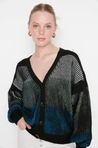 Trendyol Black Striped Knitwear Cardigan #762715