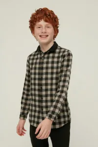 Trendyol Boy's Brown Checkered Woven Shirt #5311618