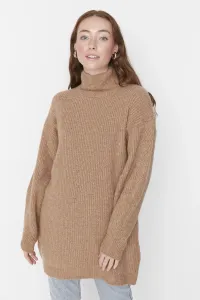 Trendyol Camel Turtleneck Knitwear Sweater #5059358