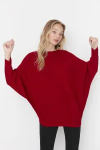 Trendyol Claret Red Boat Neck Knitwear Sweater