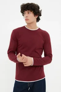 Trendyol T-Shirt - Burgundy - Slim fit #4784861