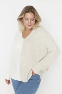 Trendyol Curve Color Block Pletený sveter