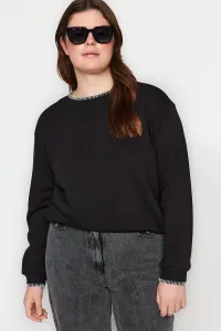 Trendyol Curve Black Stitch Detail, Fine Knitted Sweatshirt #8290923
