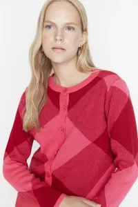 Trendyol Fuchsia Jacquard Knitwear Cardigan #5348214