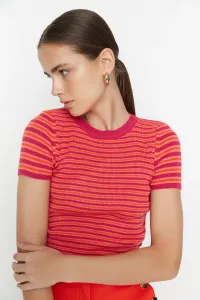 Trendyol Fuchsia Striped Knitwear Sweater #4364531