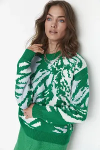 Trendyol Sweater - Green - Regular fit