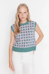 Trendyol Green Jacquard Knitwear Sweater #800917
