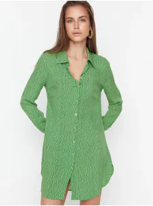 Trendyol Green Back Detailed Shirt Dress