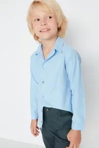 Trendyol Light Blue Regular Fit Boys' Woven Shirt