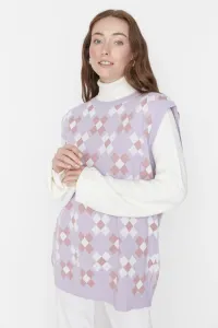 Trendyol Lilac Floral Knitwear Sweater #5341476