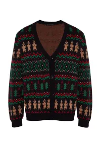 Trendyol Multicolored Men's Regular Fit Christmas Knitwear Sweater #7973916
