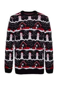 Trendyol Multicolored Men's Regular Fit Crewneck Christmas Knitwear Sweater