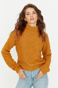 Trendyol Mustard Turtleneck Knitwear Sweater