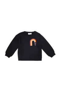 Trendyol Navy Blue Frilly Printed Girl Knitted Sweatshirt #4953371