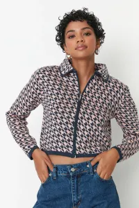 Trendyol Oil Collar Detailed Crop Knitwear Cardigan
