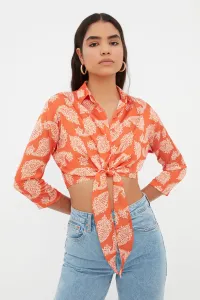 Trendyol Orange Lacing Detailed Shirt #5103287