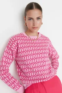 Trendyol Pink Jacquard Knitwear Sweater #4764621