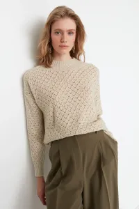 Trendyol Stone Openwork Knitwear Sweater #5165104