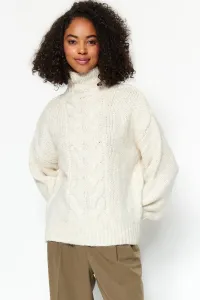 Trendyol Beige Knit Detailed Knitwear Sweater #7458067