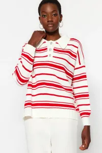 Trendyol Ecru Polo Collar Knitwear Sweater