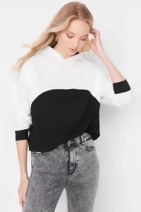Trendyol Sweatshirt - Black - Relaxed fit