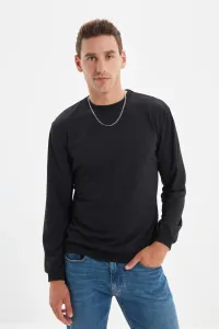 Trendyol Black Men's Regular/Real Fit Sweatshirt