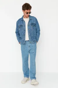 Trendyol Blue Men's Wide Leg Fit Comfortable Cut Jeans Jeans Trousers #4322062