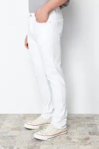 Trendyol White Slim Fit Jeans Denim Trousers